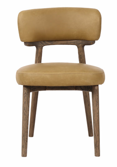 Willow Dining Chair - Ginger Leather at Online8 Furniture Auckland NZ