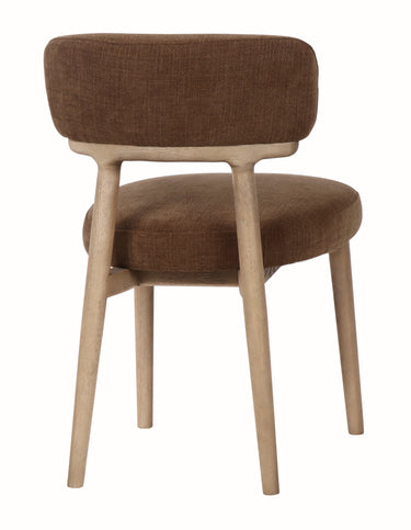 Willow Dining Chair - Moss wood Linen at Online8 Furniture Auckland NZ