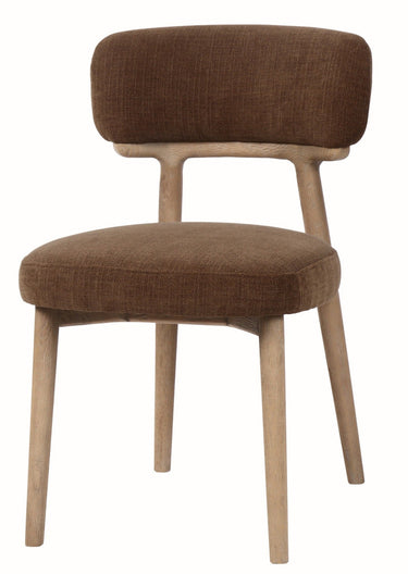 Willow Dining Chair - Moss wood Linen at Online8 Furniture Auckland NZ