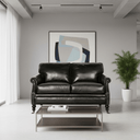 Winchester 2 Seater Sofa - Belon Black at Online8 Furniture Auckland NZ
