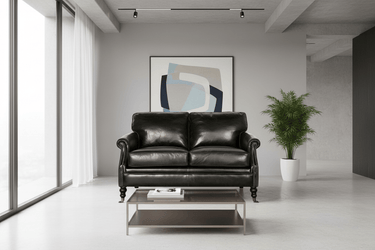 Winchester 2 Seater Sofa - Belon Black at Online8 Furniture Auckland NZ