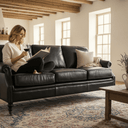 Winchester 3 Seater Sofa - Belon Black at Online8 Furniture Auckland NZ
