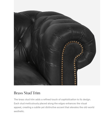 Windsor 2 Seater Leather Chesterfield Sofa at Online8 Furniture Auckland NZ