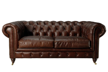 Windsor 2 Seater Leather Chesterfield Sofa at Online8 Furniture Auckland NZ