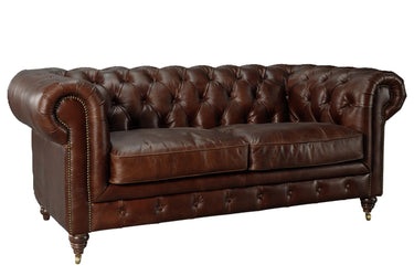 Windsor 2 Seater Leather Chesterfield Sofa at Online8 Furniture Auckland NZ