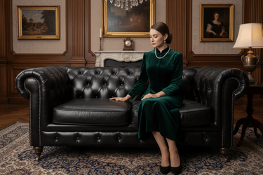 Windsor 2 Seater Leather Chesterfield Sofa at Online8 Furniture Auckland NZ