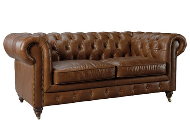 Windsor 2 Seater Leather Chesterfield Sofa at Online8 Furniture Auckland NZ