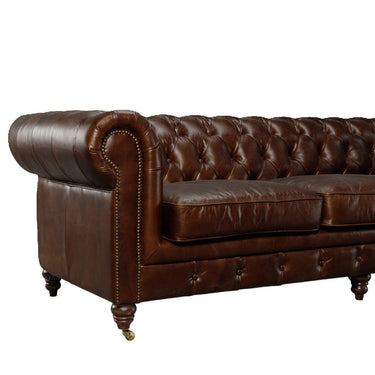 Windsor 3.5 Seater Leather Chesterfield Sofa at Online8 Furniture Auckland NZ