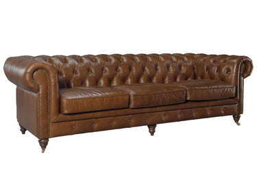Windsor 3.5 Seater Leather Chesterfield Sofa at Online8 Furniture Auckland NZ