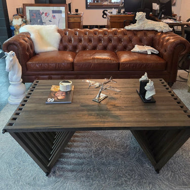 Windsor 3.5 Seater Leather Chesterfield Sofa at Online8 Furniture Auckland NZ