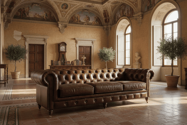 Windsor 3.5 Seater Leather Chesterfield Sofa at Online8 Furniture Auckland NZ