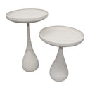 Windsor Bulb White Side Table - Set/2 at Online8 Furniture Auckland NZ