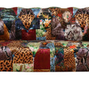 Windsor Chesterfield Patchwork 2 Seater Sofa - Leopard at Online8 Furniture Auckland NZ