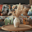 Windsor Chesterfield Patchwork 3 Seater Sofa - Leopard at Online8 Furniture Auckland NZ