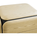 Winnie 3 Drawer Bedside - Oak/Black at Online8 Furniture Auckland NZ