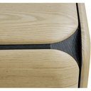 Winnie 3 Drawer Bedside - Oak/Black at Online8 Furniture Auckland NZ