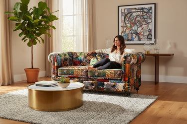 Winston Chesterfield Patchwork 2 Seater Sofa at Online8 Furniture Auckland NZ