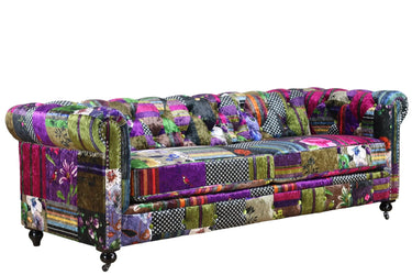 Winston Chesterfield Patchwork 3 Seater Sofa at Online8 Furniture Auckland NZ