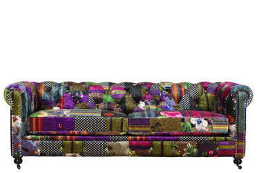 Winston Chesterfield Patchwork 3 Seater Sofa at Online8 Furniture Auckland NZ