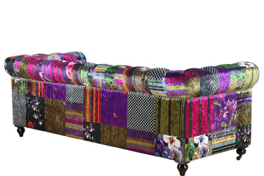 Winston Chesterfield Patchwork 3 Seater Sofa at Online8 Furniture Auckland NZ