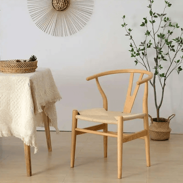 Wishbone Dining Chair - Natural at Online8 Furniture Auckland NZ