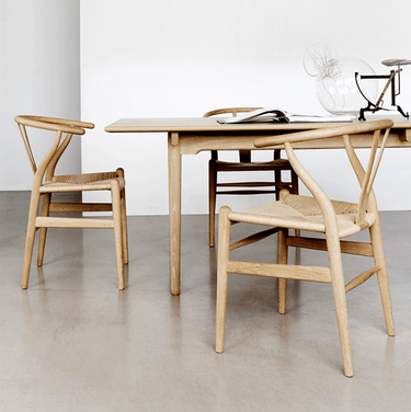 Wishbone Dining Chair - Natural at Online8 Furniture Auckland NZ