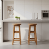 Wooden Counter Stool - Set of 2 at Online8 Furniture Auckland NZ