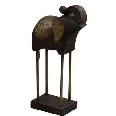 Wooden Elephant Statue - Medium at Online8 Furniture Auckland NZ