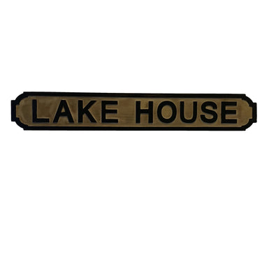 Wooden Sign - Lake House Large at Online8 Furniture Auckland NZ