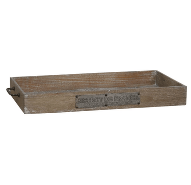 Wooden Tray with Metal Handles at Online8 Furniture Auckland NZ