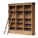 XL Bookcase with Adjustable Shelves & Ladder at Online8 Furniture Auckland NZ