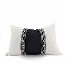 Yacht Cushion Cover - Black & White at Online8 Furniture Auckland NZ