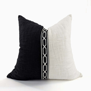 Yacht Cushion Cover - Black/White at Online8 Furniture Auckland NZ