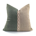 Yacht Cushion Cover - Mint/Natural at Online8 Furniture Auckland NZ