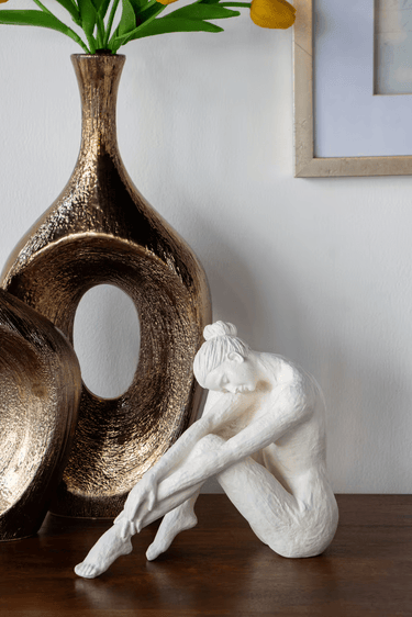 Yoga Lady Figurine - White at Online8 Furniture Auckland NZ