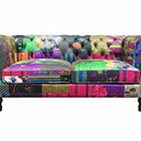 Yorkshire Chesterfield Patchwork 2 Seater Sofa at Online8 Furniture Auckland NZ