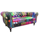 Yorkshire Chesterfield Patchwork 3 Seater Sofa at Online8 Furniture Auckland NZ