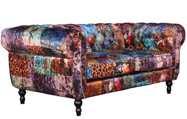 Yorkshire Leopard Patchwork 2 Seater Sofa at Online8 Furniture Auckland NZ