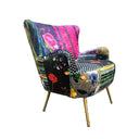 Yorkshire Patchwork Armchair - Pink/Multi at Online8 Furniture Auckland NZ