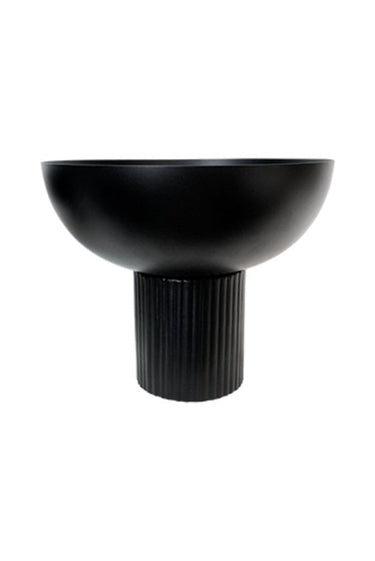 Zayn Bowl Planter Large Black at Online8 Furniture Auckland NZ
