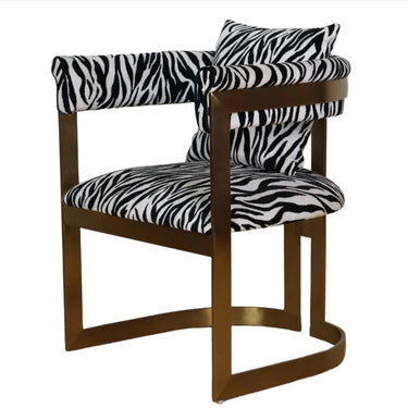 Zebra Print Accent Chair at Online8 Furniture Auckland NZ