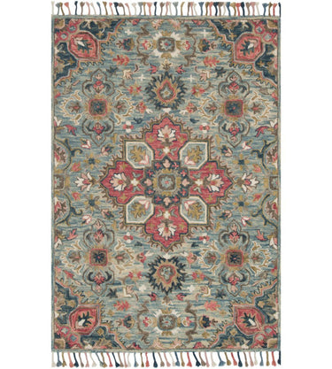 Zharah Rug - Light Blue / Multi Color at Online8 Furniture Auckland NZ
