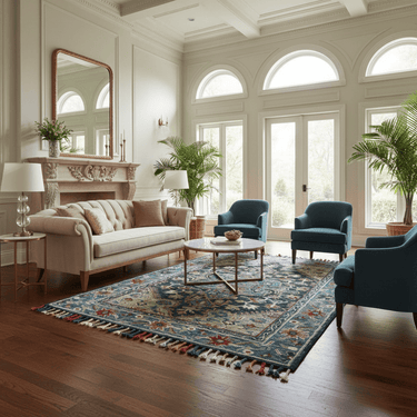 Zharah Rug - Navy Blue 152x229cm at Online8 Furniture Auckland NZ