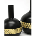 Zimi Bamboo Vase - Black & Natural Set/3 at Online8 Furniture Auckland NZ