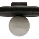 Zina Wooden Pendant Light - Black Sandblast at Online8 Furniture Auckland NZ
