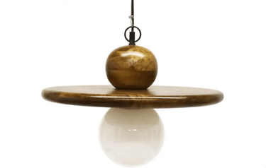 Zina Wooden Pendant Light - Natural at Online8 Furniture Auckland NZ