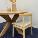 Zita Dining Chair - Solid Oak at Online8 Furniture Auckland NZ