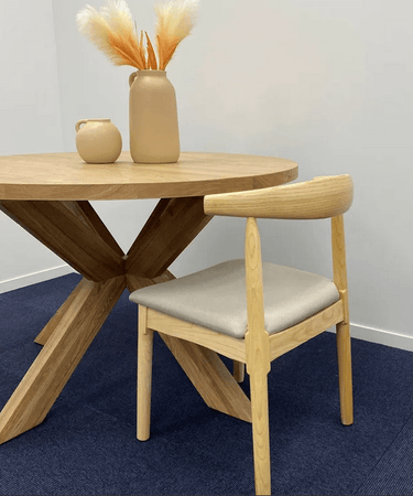 Zita Dining Chair - Solid Oak at Online8 Furniture Auckland NZ