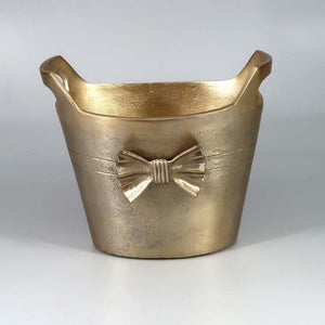 Aluminium Oval Bow Champagne Bucket Gold