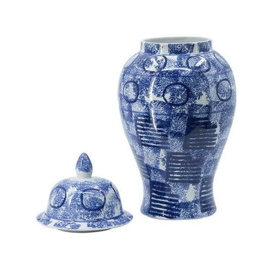 Abstract Pattern Lidded Jar at Online8 Furniture Auckland NZ